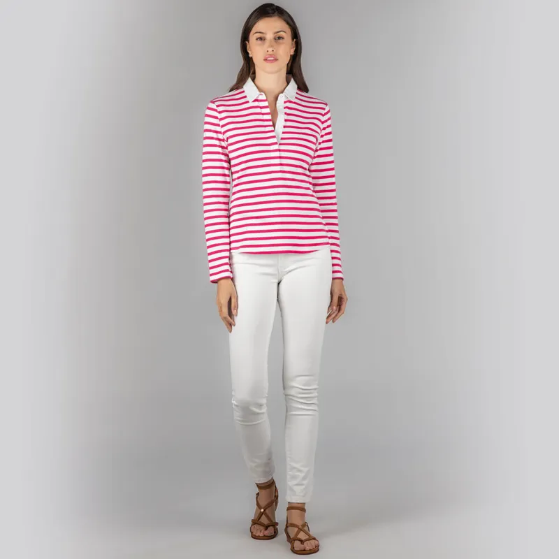 Schoffel Sunny Cove Shirt - Fuchsia Stripe-3